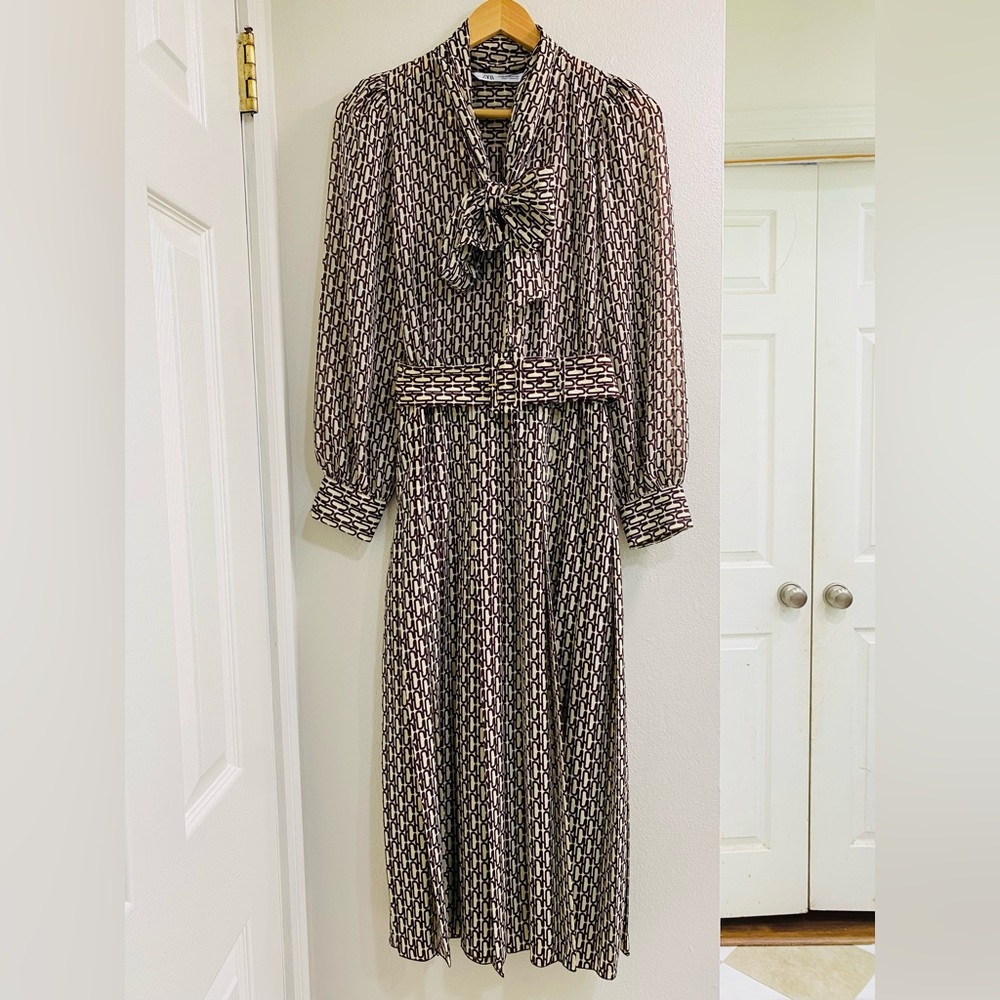 ZARA LIMITED MAXI DRESS ASO OLIVIA PALERMO PRINCESS VICTORIA size XS - Picture 6 of 12